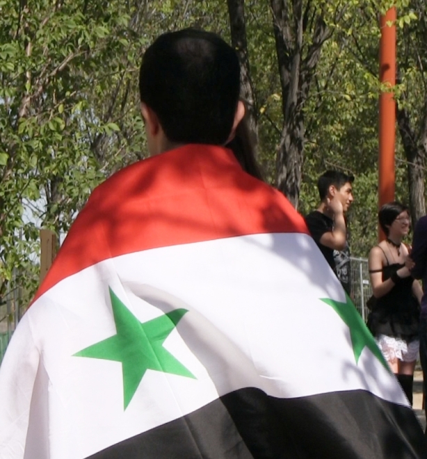 Aug. 31, 2013: Winnipeggers rallied to voice opposition to foreign intervention in Syria's civil war. Photo: Paul S. Graham